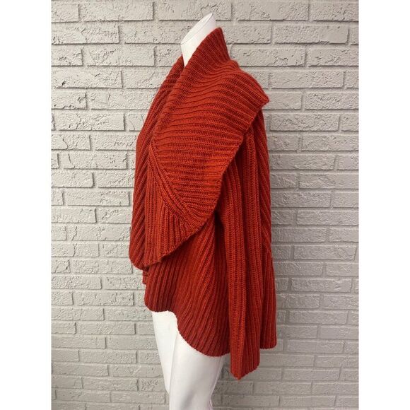 Soft Surrounding Women Courchevel Wool Blend Cable Knit Open Front Cardigan Size - Picture 4 of 8